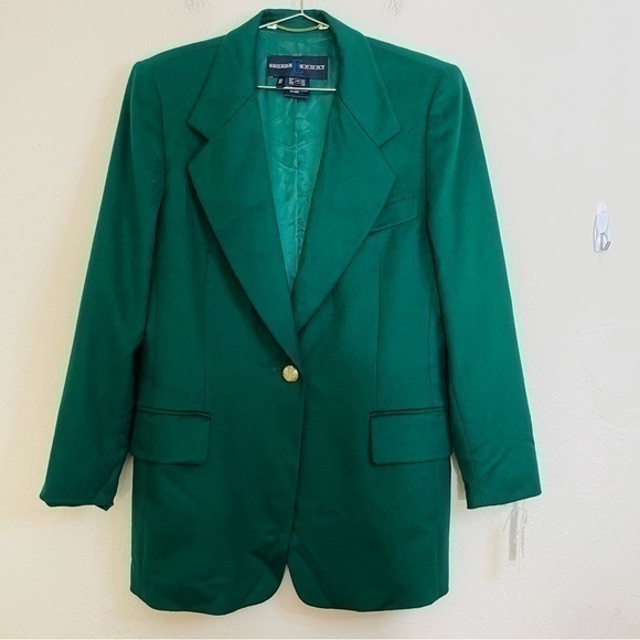 NWOT Escada Margaretha Ley Pure New Wool Gold Button Suit Blazer Jacket Medium - Picture 1 of 15